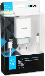 Mrežni punjač IBOX C-36 USB‑C PD 20 W
