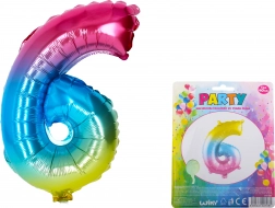 Balon u duginim bojama broj 6
