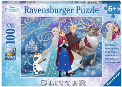 Puzzle XXL 100 kom Snježnog kraljevstva Sjajni snijeg