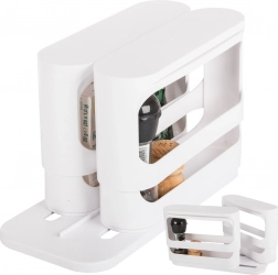 Bijeli plastični kuhinjski organizator za začine