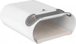 Zidni nosač za bicikl s policom MACLEAN, max. 25 kg, bijeli