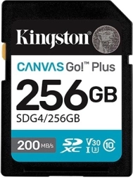 SD memorijska kartica 256 GB Kingston Canvas Go Plus 200/160 MB/s C10 U3 V30