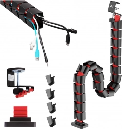 Organizator kabela crno crveni 1345 mm Nano RS