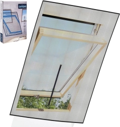 Mrežica protiv komaraca za krovni prozor crna 140 × 120 cm