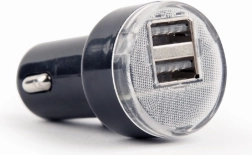 Autopunjač 2× USB 2,1 A crni