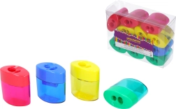 Dvostruko šiljilo za olovke s prozirnim spremnikom