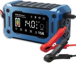 Mikroprocesorski punjač 12 V 15 A s popravkom i održavanjem, LCD, za AGM, GEL i LiFePO4