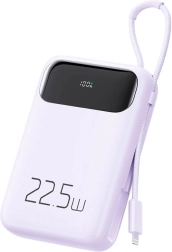 Power banka Mcdodo 10000 mAh s Lightning kabelom, 22,5 W (ljubičasta)