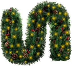 Božićna girlanda 270 cm s LED svjetlima RUHHY