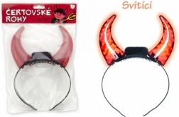 Svjetleći vražji rogovi na baterije 15 cm
