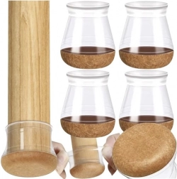 silikonske navlake za noge stolica s filcem 13–23 mm, set 4 kom RUHHY