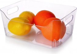 Organizator za hladnjak 23 × 16 × 9,5 cm – prozirna kutija s ručkama