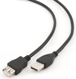Produžni USB 2.0 kabel AM–AF 4,5 m crni