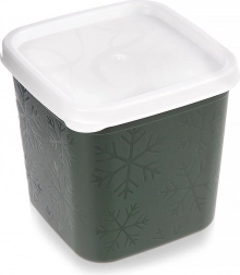 Plastična posuda za hranu s poklopcem 380 ml zelena