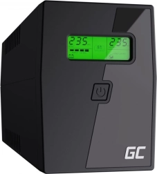 Rezervno napajanje UPS Green Cell Power Proof 800 VA (480 W) s LCD-om i AVR-om