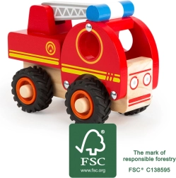 Drveni vatrogasni kamion s ljestvama