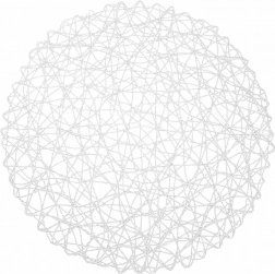 Papirnati okrugli podložak za stol 35 cm bijeli