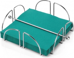 Čelični stalak za salvete s pritisnom šipkom 18 × 18 cm