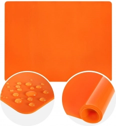 Silikonska radna podloga za tijesto SILLINIE 60 × 50 cm, narančasta