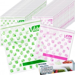 Vrećice s patentnim zatvaračem za hranu 20,5 × 21 cm i 24 × 29 cm, 40 kom