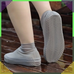 Vodootporne silikonske navlake za cipele s protukliznim potplatom, veličina S, sive