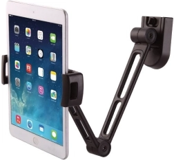 Zidni držač za tablet 4,7–12,9" s podesivom rukom – crni