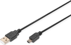 USB 2.0 kabel A na mini USB B 5-pinski 1 m crni