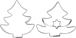 Čelični kalup za kolačiće – jelka, 4,5 cm, 2 kom