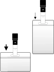 Vješalica za ime s kopčom 60x105 mm