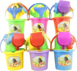 Set za pijesak sa slikom – kanta, lopatica, grabljice i zalijevač