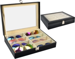 Organizator za naočale sa staklenim poklopcem, 8 pretinaca SOULIMA