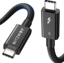 BlitzWolf USB‑C kabel 240 W, 1,5 m, crni
