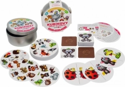 kockaste igre sa životinjama – kartaška igra 3u1