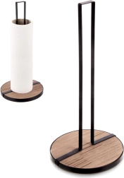Kuhinjski stalak za papirnate ručnike LINE, crni metal, 32,5 cm