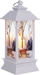 Božićna LED lanterna RUHHY bijela