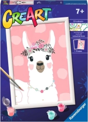 CreArt slikanje po brojevima – lama, bez drame 18 × 24 cm