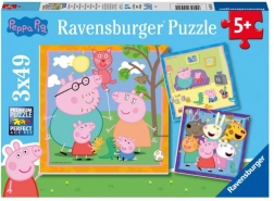 Puzzle Praščić Peppa 3x49 dijelova
