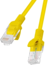 Patchcord LANBERG 0,25 m žuti, pakiranje 10 kom