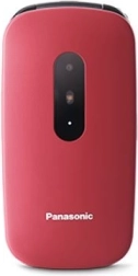 Telefon za starije Panasonic crveni