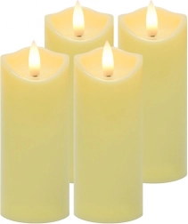 LED svijeće za lampione 12,5 × 5 cm, set 4 kom RUHHY