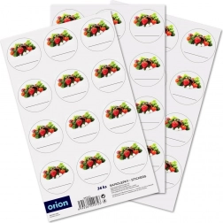 Samoljepljive etikete za staklenke 36 kom