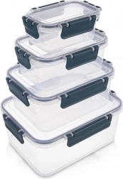 Set posudica za hranu s poklopcem i brtvom 4 kom