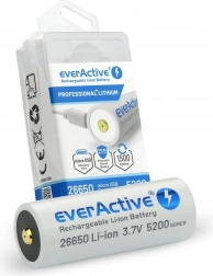 Akumulator everActive 26650 3,7V Li-ion 5200 mAh s micro USB