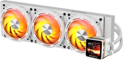 DarkFlash Explore DE360 bijeli 360 mm AIO vodeni hladnjak CPU s IPS zaslonom i ARGB