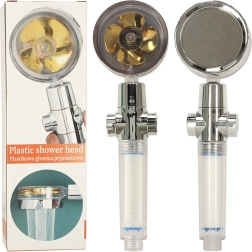 Tuš glava sa zlatnom turbinom