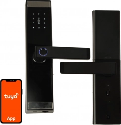 Elektronička pametna brava za vrata s tipkovnicom, čitačem otisaka prstiju i Bluetoothom