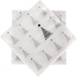 Papirnati ubrusi božićno drvce 33 × 33 cm, 3-slojni, 20 kom