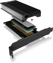 PCIe adapter s M.2 M‑Key za NVMe SSD s hladnjakom ICY BOX