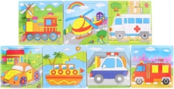 Drvene puzzle auto – 9 dijelova