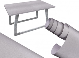 Samoljepljiva folija koja imitira brušeni metal, siva 1,52x30 m